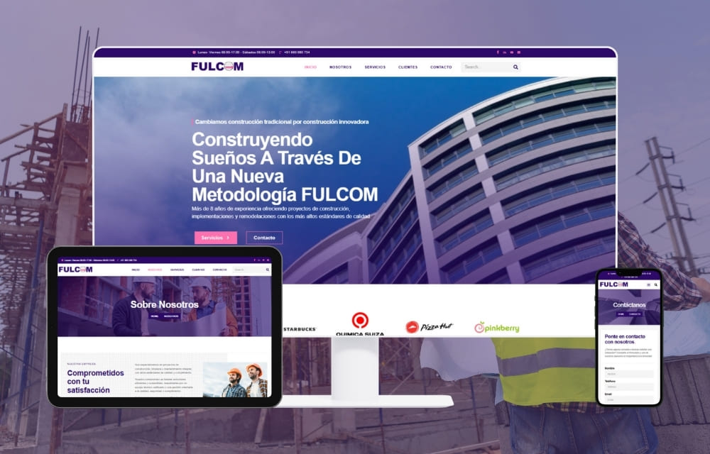 portafolio aura sitio web Fulcom Portada